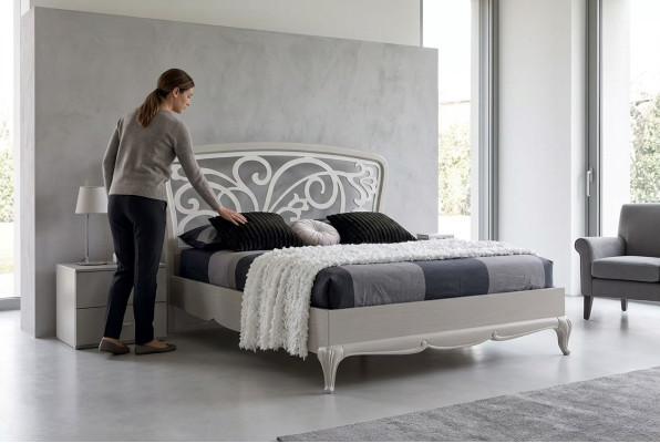 Muebles italianos para dormitorio cama muebles de lujo diseño gris camas nuevas