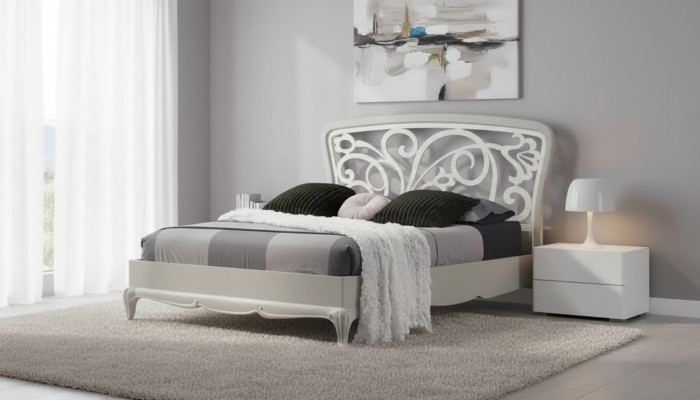 Muebles italianos para dormitorio cama muebles de lujo diseño gris camas nuevas