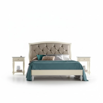Cama 2x mesitas de noche 3 pzs. Conjunto dormitorio Diseño Moderno Lujo Grupo