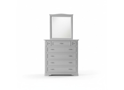 Cómoda con espejo Muebles Cómoda moderna de madera para dormitorio blanco Nuevo