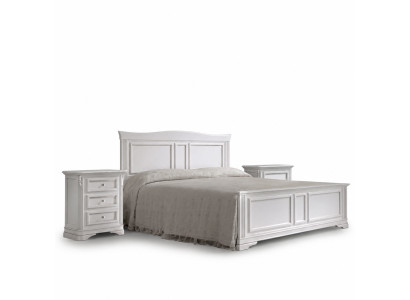 Dormitorio completo cama 2x mesitas de noche 3 piezas. Conjuntos de lujo de diseñador.