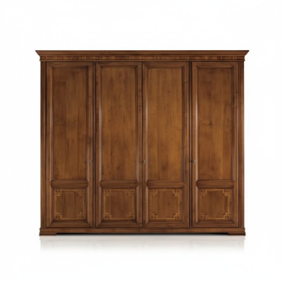 Armario de dormitorio de madera Armarios de muebles italianos Armario de ropa