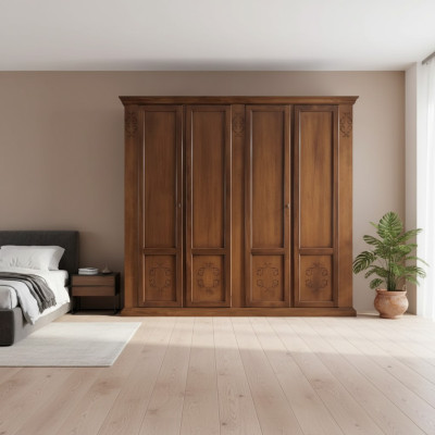 Dormitorio Armario Armario Armarios Armario de madera Diseño Marrón