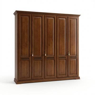 Armario clásico para ropa Muebles Armarios Diseño de dormitorio Marrón Nuevo.