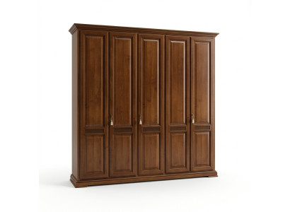 Armario clásico para ropa Muebles Armarios Diseño de dormitorio Marrón Nuevo.