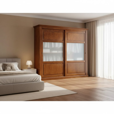 Muebles de dormitorio de Italia Armario de madera Armario de madera maciza Armario.