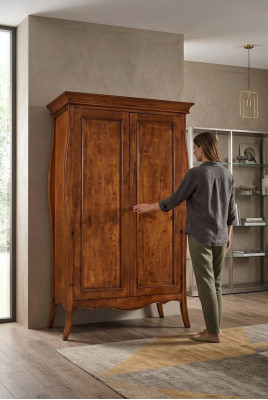 Armario de madera maciza Armario ropero Muebles de dormitorio macizos de Italia Nuevos