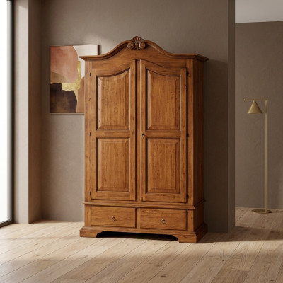 Armario del dormitorio Diseño de madera Muebles italianos Marrón Nuevo
