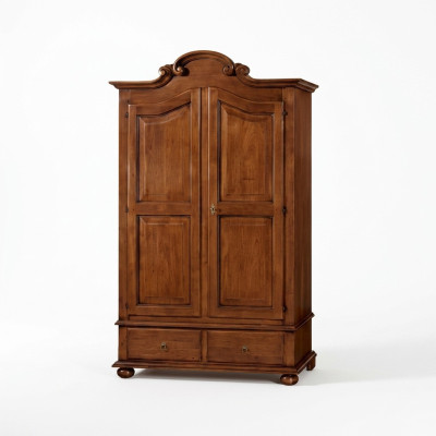 Armario clásico marrón armario ropero italiano del mueble.
