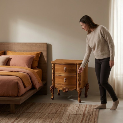 Mesita de noche consola de noche diseño mesa auxiliar dormitorio mesitas de noche