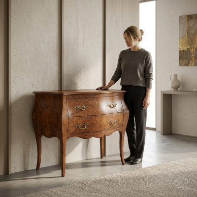 Muebles italianos Marrón Cómoda Muebles de diseñador Madera Dormitorio Nuevo