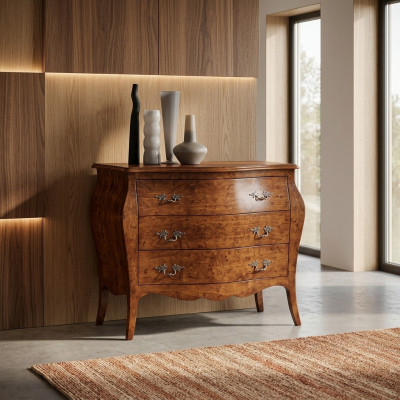 Diseño de muebles cómoda armario marrón, lujo, madera, móviles italianos, nuevo.