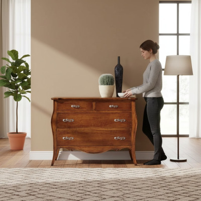 Mueble de diseño italiano cómoda armario marrón Lujo Muebles de madera nuevo