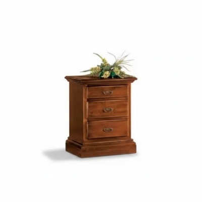 Diseño de mesita de noche mesa muebles madera dormitorio mesa auxiliar marrón nuevo