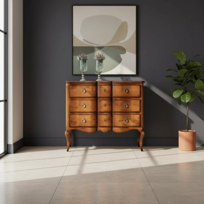 Cómoda marrón armario de lujo diseño estilo clásico dormitorio nuevo