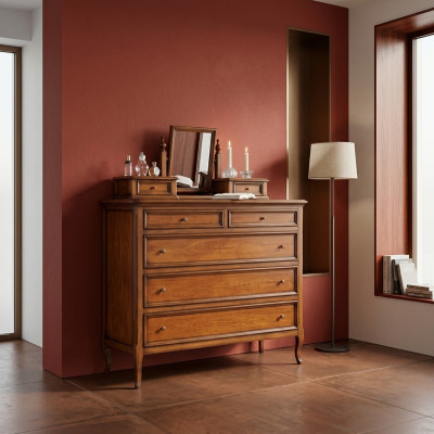 Lujo cómoda marrón armario sala de estar diseño de madera muebles clásicos nuevos