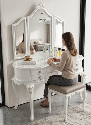 Tocador con espejo Conjunto completo Dormitorio Nuevo 2 piezas Consola