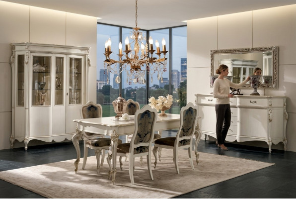Mesa de comedor clásica con 4 sillas, conjunto de comedor, mesa, grupo de asientos, 8 piezas.