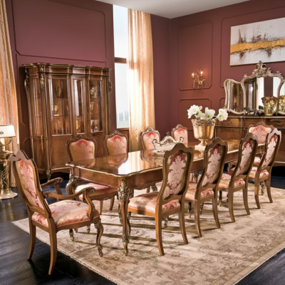Mesa de comedor 10 sillas Grupo de comedor sala de estar Juego de 11 piezas Muebles