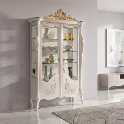 Vitrina de cristal armario vitrina sala de estar de madera aparador Muebles italianos