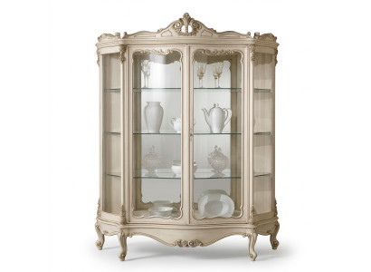 Vitrina de vidrio Armario de cristal Vitrina Sala de estar Madera Credenza Muebles de lujo Nuevos