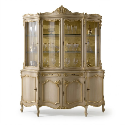 Vitrina de sala de estar armario de vidrio armarios vitrinas de madera muebles italianos