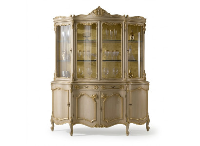 Vitrina de sala de estar armario de vidrio armarios vitrinas de madera muebles italianos