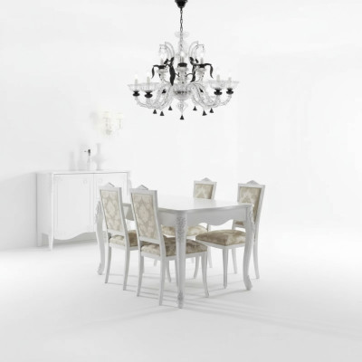 Juego completo de comedor - mesa 4 sillas conjunto de comedor de madera mesa 5 piezas nuevo