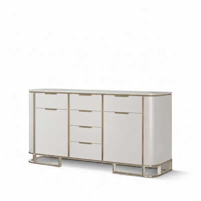 Aparador Muebles de madera de diseño italiano de lujo Blanco Cómoda Armario Nuevo