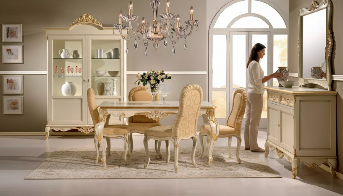 Mesa de comedor 4 x sillas Conjunto de comedor Grupo de comedor de madera de 8 piezas. Conjunto de mobiliario