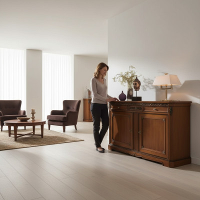 Aparador muebles italianos macizos del salón cómoda armario madera nuevo