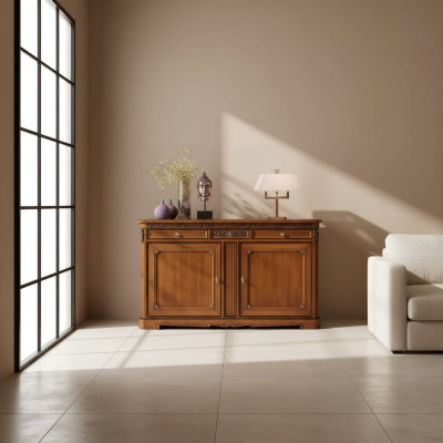 Aparador muebles italianos macizos del salón cómoda armario madera nuevo