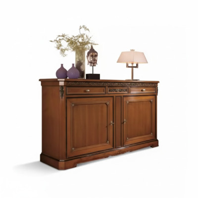 Aparador muebles italianos macizos del salón cómoda armario madera nuevo