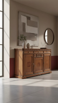Clásico armario Muebles de madera maciza Credenza Diseño de interiores italiano