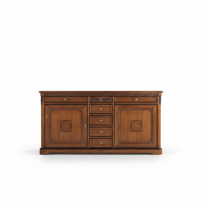 Mueble clásico de diseño de madera marrón de lujo de madera.