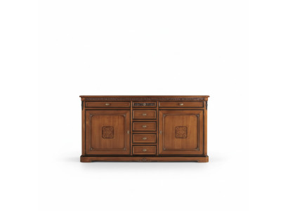 Mueble clásico de diseño de madera marrón de lujo de madera.