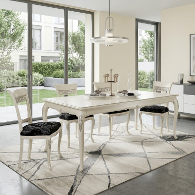 Conjunto de comedor Mesa de comedor 4 sillas Juego de mesa Grupo de mesa de 5 piezas completo