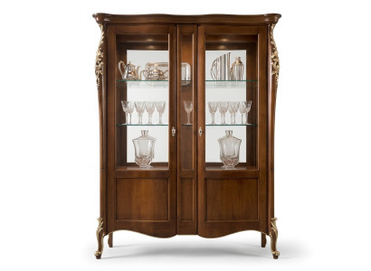 Muebles de madera de lujo italianos, estilo clásico, vitrina de salón nuevo.