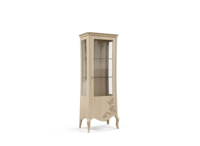 Mueble de lujo italiano vitrina de vidrio para sala de estar, armario de diseñador nuevo.