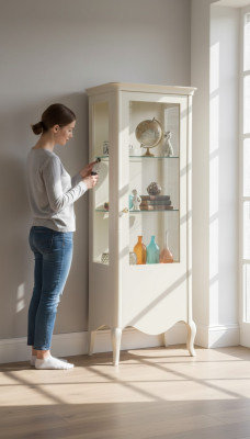 Vitrina aparador lujo armario armario blanco madera diseño muebles nuevos