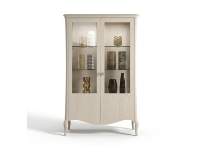 Vitrina de lujo armario blanco de madera gabinetes sala de estar gabinete de vidrio nuevo