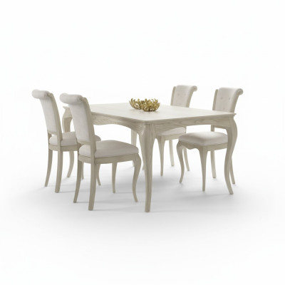 Mesa de comedor Mesa de comedor Conjunto de 4 sillas Mesas Sillas Juego de 5 piezas Muebles