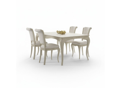 Mesa de comedor Mesa de comedor Conjunto de 4 sillas Mesas Sillas Juego de 5 piezas Muebles