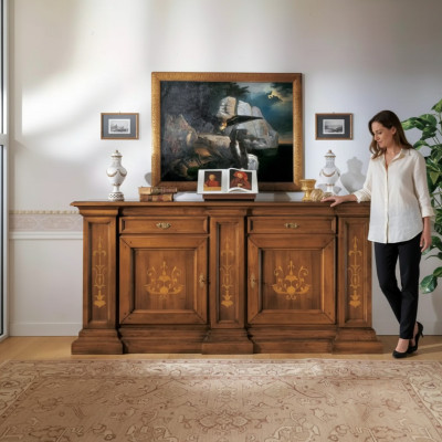 Mueble de salón de diseño de lujo nuevo en marrón, mueble de madera nuevo