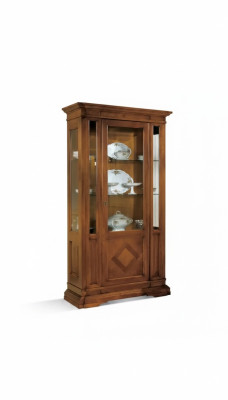 Vitrina de lujo para sala, vitrina, armario de madera, muebles de estilo italiano.
