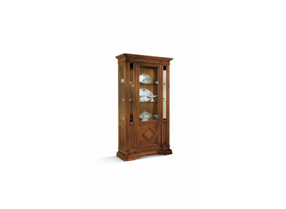 Vitrina de lujo para sala, vitrina, armario de madera, muebles de estilo italiano.