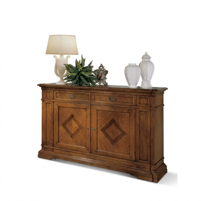 Muebles de lujo en madera italiana estilo cómoda aparador marrón nuevo.