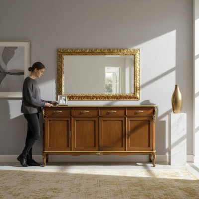 Mueble de estilo italiano Aparador Armario Marrón Diseñador Comoda Nuevo