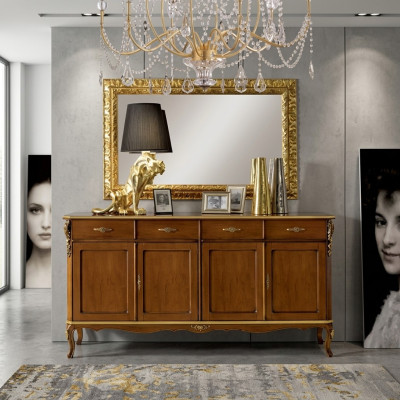Mueble de estilo italiano Aparador Armario Marrón Diseñador Comoda Nuevo