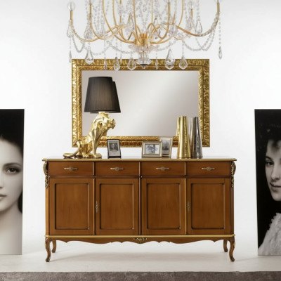 Mueble de estilo italiano Aparador Armario Marrón Diseñador Comoda Nuevo